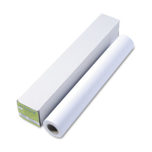 HP DesignJet Inkjet Large Format Paper, 6.1 mil, 24" x 100 ft, Coated White View Product Image