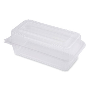 World Centric PLA Hinged Clamshells, 23 oz, 4.9 x 9 x 3.5, Clear, Plastic, 200/Carton Product Image 