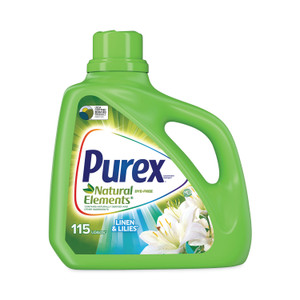 Purex Ultra Natural Elements HE Liquid Detergent, Linen and Lilies, 150 oz Bottle (DIA01134EA) View Product Image