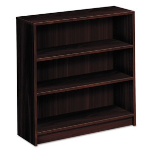 HON 1870 Series Bookcase, Three-Shelf, 36w x 11.5d x 36.13h, Mahogany View Product Image