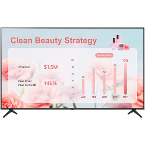 LG 65" PK340S Series 4K UHD Commercial Signage TV, IPS LCD Display with webOS, HDR10 Pro, SuperSign CMS, Hotel Mode, Power Management, HDMI & RS-232C Connectivity – Black Product Image 