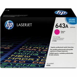 HP 643A (Q5953A) Original Laser Toner Cartridge - Single Pack - Magenta - 1 Each Product Image 