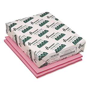 AbilityOne - Paper, Copier, Processed Chlorine Free, Neon Pink, 8.5" x 11" - (7530-01-398-2680) (7530013982680) Product Image 