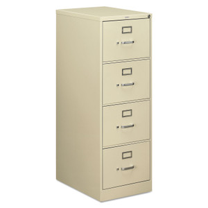HON 510 Series Vertical File, 4 Legal-Size File Drawers, Putty, 18.25" x 25" x 52" (HON514CPL) View Product Image