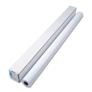 HP DesignJet Large Format Paper for Inkjet Prints, 7 mil, 60" x 100 ft, Gloss White (HEWQ6578A) View Product Image