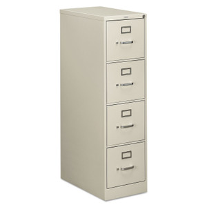 HON 510 Series Vertical File, 4 Letter-Size File Drawers, Light Gray, 15" x 25" x 52" (HON514PQ) View Product Image