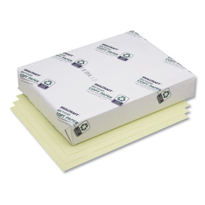 AbilityOne 7530010775387, SKILCRAFT Bond Paper, 92 Bright, 20 lb Bond Weight, 8.5 x 11, Yellow, 500 Sheets/Ream, 10 Reams/Carton Product Image 