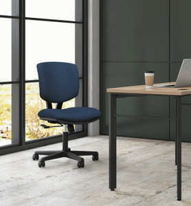 The HON Company Task Chair, Tilt, Fabric, 25-3/4"x25-3/4"x40", Navy (HON5701GA90T) View Product Image