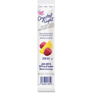 Crystal Light On-The-Go Raspberry Lemonade Mix Sticks - 0.16 oz Product Image 