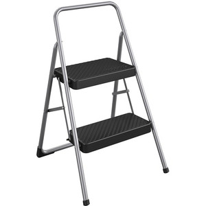 Cosco 2-Step Household Folding Step Stool - 2 Step - 200 lb Load Capacity - 17.3" Width x 18" Depth x 28.2" Height Product Image 