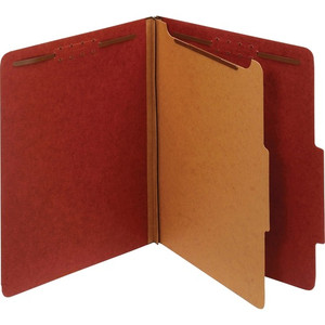Pendaflex 2/5 Tab Cut Letter Recycled Classification Folder - 8 1/2" x 11" - 1 3/4" Expansion - 4 Fastener(s) - 2" Fastener Capacity, 1" for Divider - Top Tab Location Product Image 