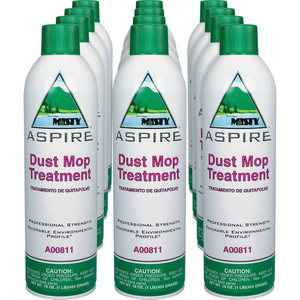 MISTY Aspire Dust Mop Treatment - For Multipurpose - Aerosol - 16 fl oz (0.5 quart) - Lemon, Citrus Scent - VOC-free, No-wax, Water Based, Non-flammable, Silicon-free - (AMR1038049CT) Product Image 