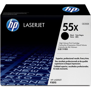 HP 55X (CE255X) Original Laser Toner Cartridge - Single Pack - Black - 1 Each Product Image 