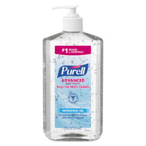 PURELL Advanced Hand Sanitizer Refreshing Gel, 20 oz Pump Bottle, Clean Scent, 12/Carton (GOJ302312) View Product Image