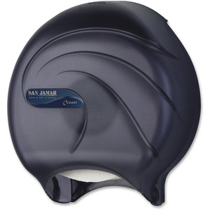 San Jamar Soloette 9" JBT Dispenser - Roll Dispenser - 1 x Roll - 12" Height x 10.3" Width x 5.6" Depth - Plastic - Black Pearl Product Image 