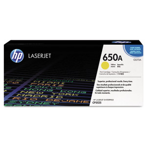 HP 650A, (CE272A) Yellow Original LaserJet Toner Cartridge View Product Image