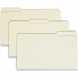 Smead 1/3 Tab Cut Legal Recycled Fastener Folder - 8 1/2" x 14" - 3" Expansion - 2 x 2S Fastener(s) - 2" for Folder - Top Tab Location Product Image 