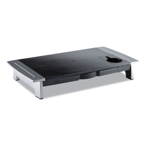 Fellowes Office Suites Premium Monitor Riser, 27" x 14" x 4" to 6.5", Black/Silver Product Image 