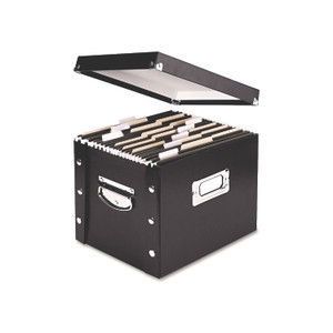 Snap-N-Store File Box, Letter Files, 11.75" x 9.75" x 9.5", Black Product Image 
