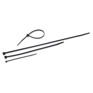 Tatco Nylon Cable Ties, 11 x 0.19, 50 lb, Black, 500/Pack Product Image 