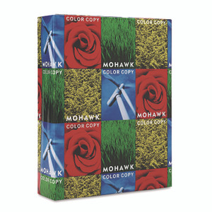 Mohawk Color Copy Recycled Paper, 94 Bright, 28 lb Bond Weight, 8.5 x 11, PC White, 500/Ream Product Image 