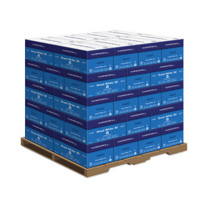 Hammermill Great White 30 Recycled Print Paper, 92 Bright, 20lb Bond Weight, 8.5 x 11, White, 500/Ream,10 Reams/Carton,40 Cartons/Pallet Product Image 
