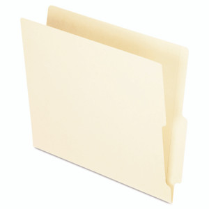 Pendaflex Manila End Tab Folders, 9.5" High Front, Straight 2-Ply Tabs, Letter Size, Manila, 100/Box Product Image 