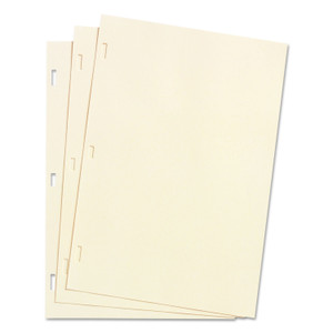 Wilson Jones Looseleaf Minute Book Ledger Sheets, 14 x 8.5, Ivory, Loose Sheet 100/Box Product Image 