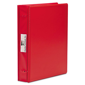 Charles Leonard VariCap Expandable Binder, 2 Posts, 6" Capacity, 11 x 8.5, Red Product Image 