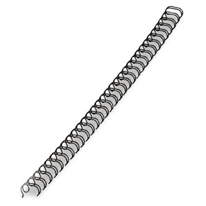 Fellowes Wire Bindings, 1/2" Diameter, 100 Sheet Capacity, Black, 25/Pack Product Image 