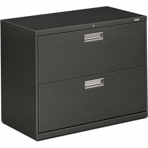 HON Brigade 600 H682 Lateral File - 28.4" Height x 36" Width x 18" Depth - 2 - Finish: Charcoal Product Image 