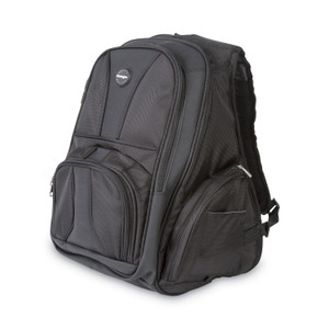 Kensington Contour Laptop Backpack, Fits Devices Up to 17", Ballistic Nylon, 15.75 x 9 x 19.5, Black Product Image 
