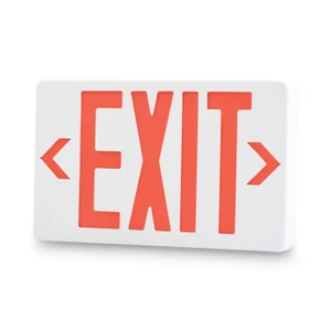 Tatco LED Exit Sign, Polycarbonate, 12.25 x 2.5 x 8.75, White Product Image 