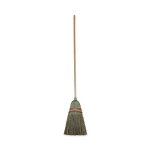 Boardwalk Mixed Fiber Maid Broom, Mixed Fiber Bristles, 55" Overall Length, Natural, 12/Carton Product Image 