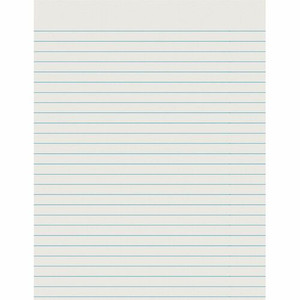 Pacon Ruled Newsprint Practice Paper - Letter - 500 Sheets - 0.37" Ruled - Letter - 8 1/2" x 11" Sheet Size Product Image 