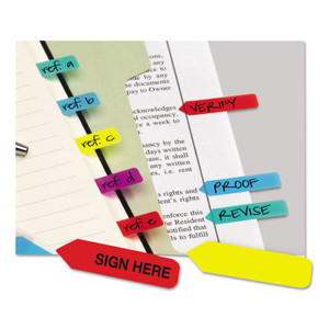 Redi-Tag Mini Arrow Page Flags, Blue/Mint/Purple/Red/Yellow, 154 Flags/Pack Product Image 