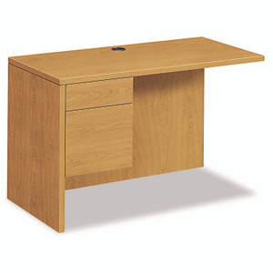 HON 10500 Series L Workstation Return, 3/4 Height Left Ped, 48w x 24d x 29.5h, Harvest Product Image 