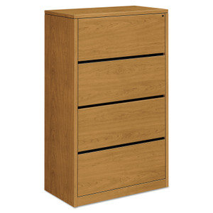 HON 10500 Series Lateral File, 4 Legal/Letter-Size File Drawers, Harvest, 36" x 20" x 59.13" Product Image 
