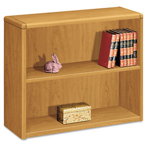 HON 10700 Series Wood Bookcase, Two-Shelf, 36w x 13.13d x 29.63h, Harvest Product Image 