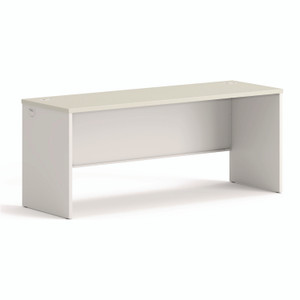 HON 38000 Series Desk Shell, 72" x 24" x 30", Light Gray/Silver Product Image 
