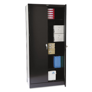 Tennsco 78" High Deluxe Cabinet, 36w x 18d x 78h, Black Product Image 