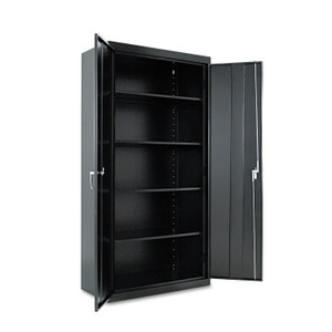 Alera Assembled 72" High Heavy-Duty Welded Storage Cabinet, Four Adjustable Shelves, 36w x 18d, Black Product Image 