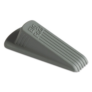 Master Caster Big Foot Doorstop, No-Slip Rubber, 2.25w x 4.75d x 1.25h, Gray, 12/Box Product Image 