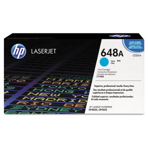 HP 648A (CE261A) Original Standard Yield Laser Toner Cartridge - Single Pack - (HEWCE261A) View Product Image