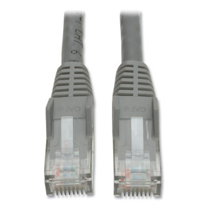 Tripp Lite by Eaton CAT6 Gigabit Snagless Molded Patch Cable, 7 ft, Gray Product Image 