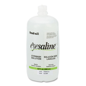 Honeywell Fendall Eyesaline Eyewash Saline Solution Bottle Refill, 32 oz Bottle Product Image 