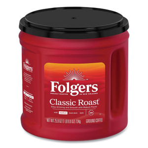 Folgers Coffee, Classic Roast, Ground, 25.9 oz Canister Product Image 