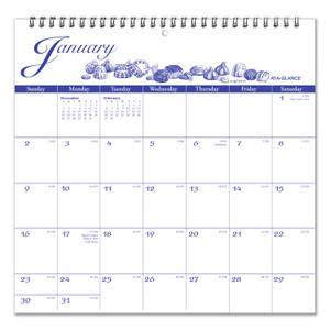 At-A-Glance Illustrator's EditionWall Calendar - Medium - Julian Dates - Monthly - 12 Month - January 2026 to December 2026 Product Image 