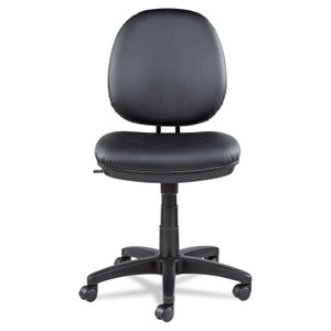 Alera Interval Series Swivel/Tilt Task Chair, Bonded Leather Seat/Back, Up to 275 lb, 18.11" to 23.22" Seat Height, Black Product Image 