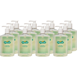 Micrell Antibacterial Lotion Soap - Citrus Scent - 8 fl oz - Pump Bottle Dispenser - Kill Germs, Grease Remover - Hand Product Image 